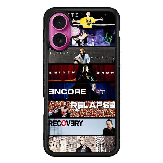 The Eminem Show Tracklist Poster iPhone 17 Case | Slim Protective Rubber Phone Cover