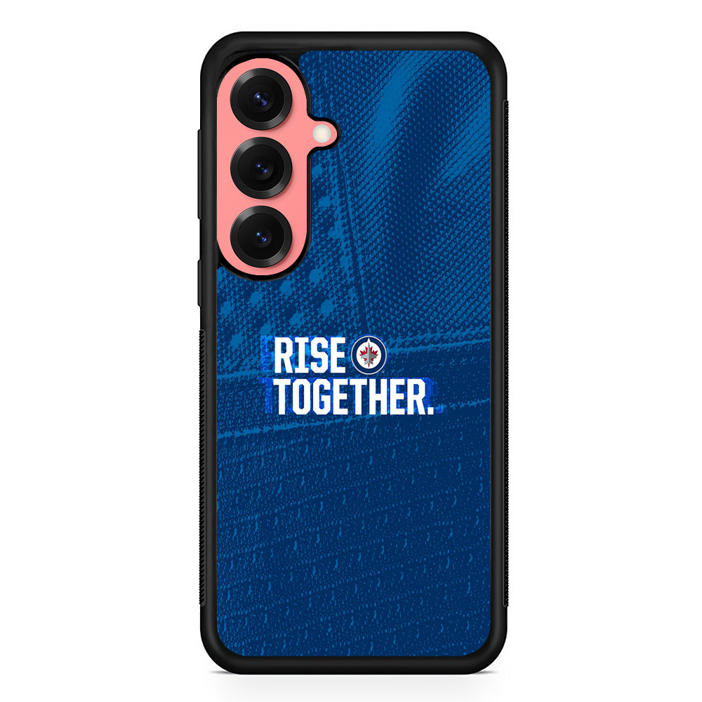 Winnipeg Jets Rise Together Samsung Galaxy S25 Case | Protective Case for Samsung Galaxy S25