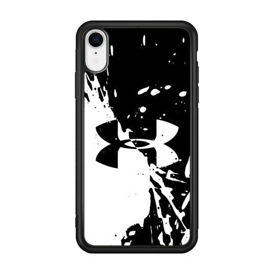 Under Armour Black White iPhone XR Case | Slim Rubber Case for iPhone XR
