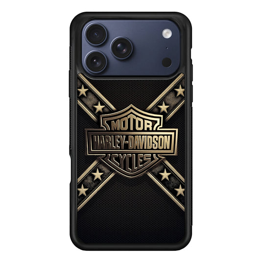 Army Star Harley Davidson iPhone 17 Pro Max Case | Durable Rubber Case for iPhone 17 Pro Max