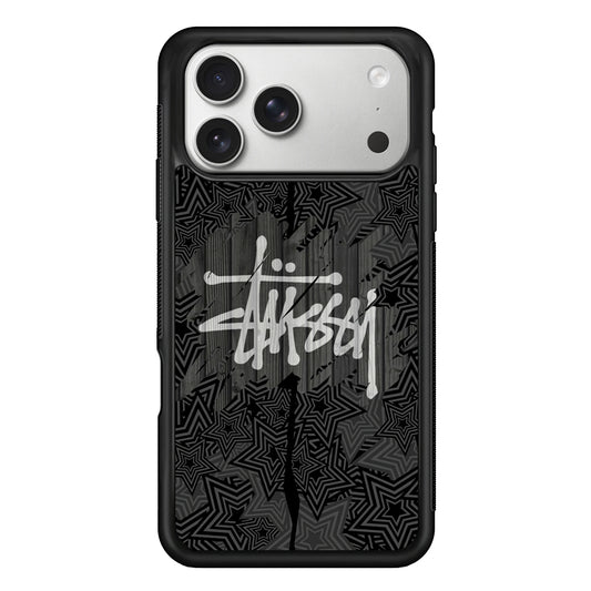 Stussy Star from The Night iPhone 17 Pro Case | Slim Rubber Case for iPhone 17 Pro