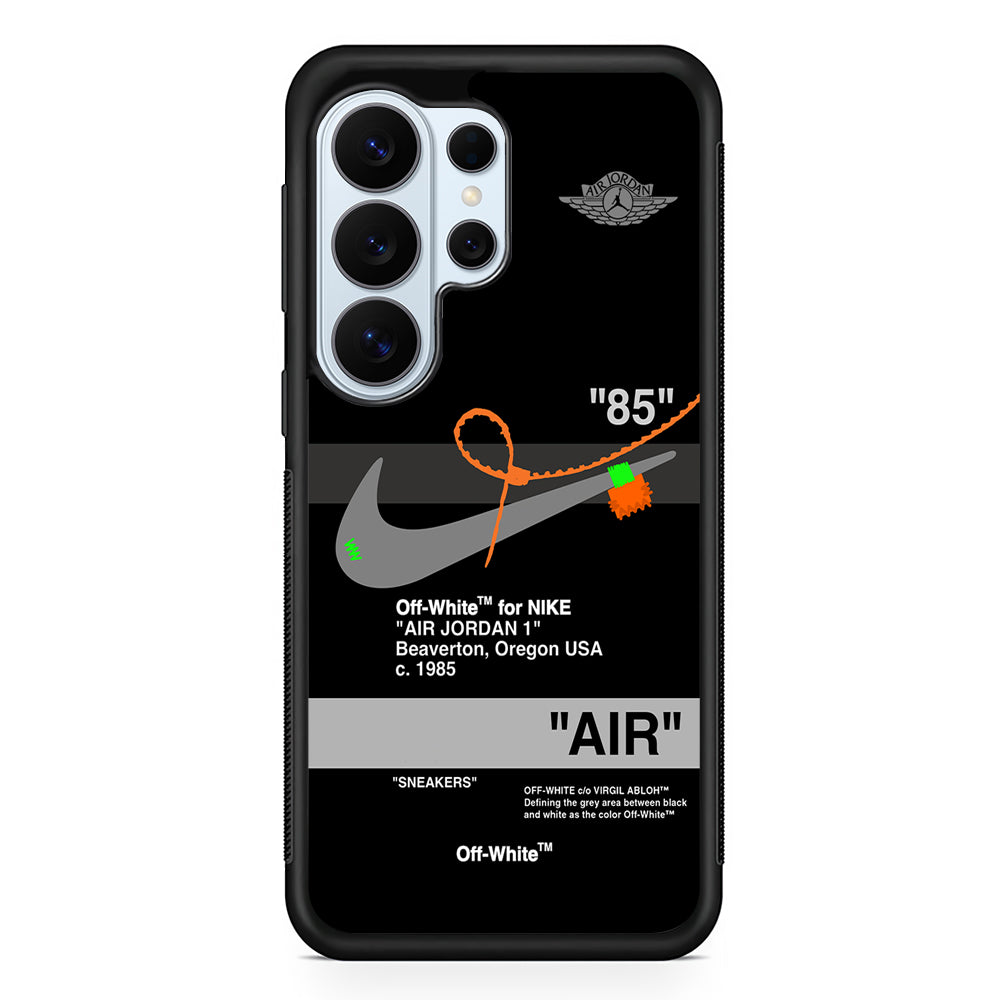 Off White x Nike Air Jordan Black Samsung Galaxy S26 Ultra Case | Protective Phone Cover