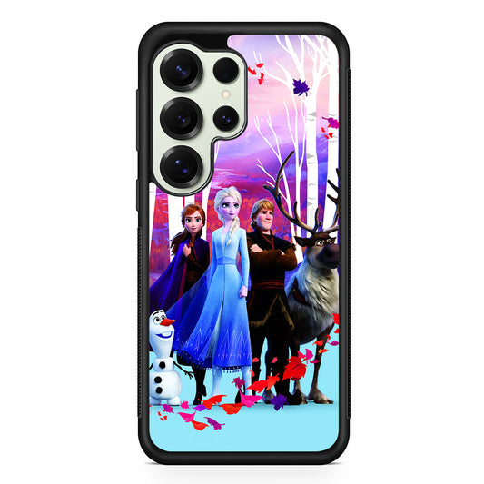 Elsa in Autumn Forest Frozen Samsung Galaxy S25 Ultra Case | Durable Rubber Case for Samsung Galaxy S25 Ultra