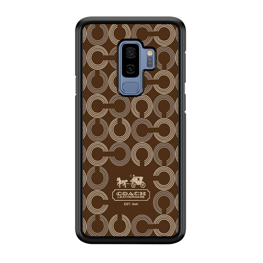 Coach Pattern Brown Samsung Galaxy S9 Plus Case | Slim Rubber Case for Samsung Galaxy S9 Plus