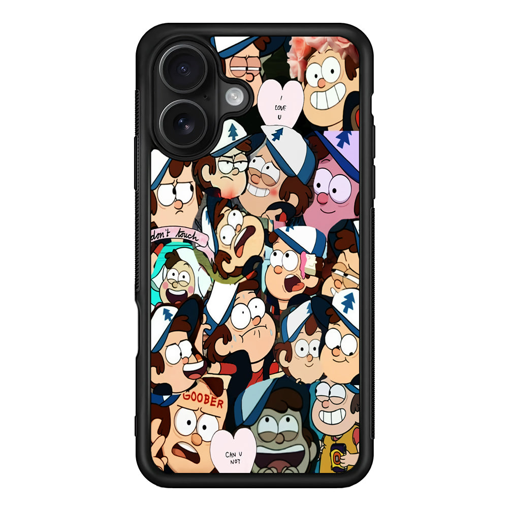 Dipper Gravity Falls Collection iPhone 16 Case - Oxvistore