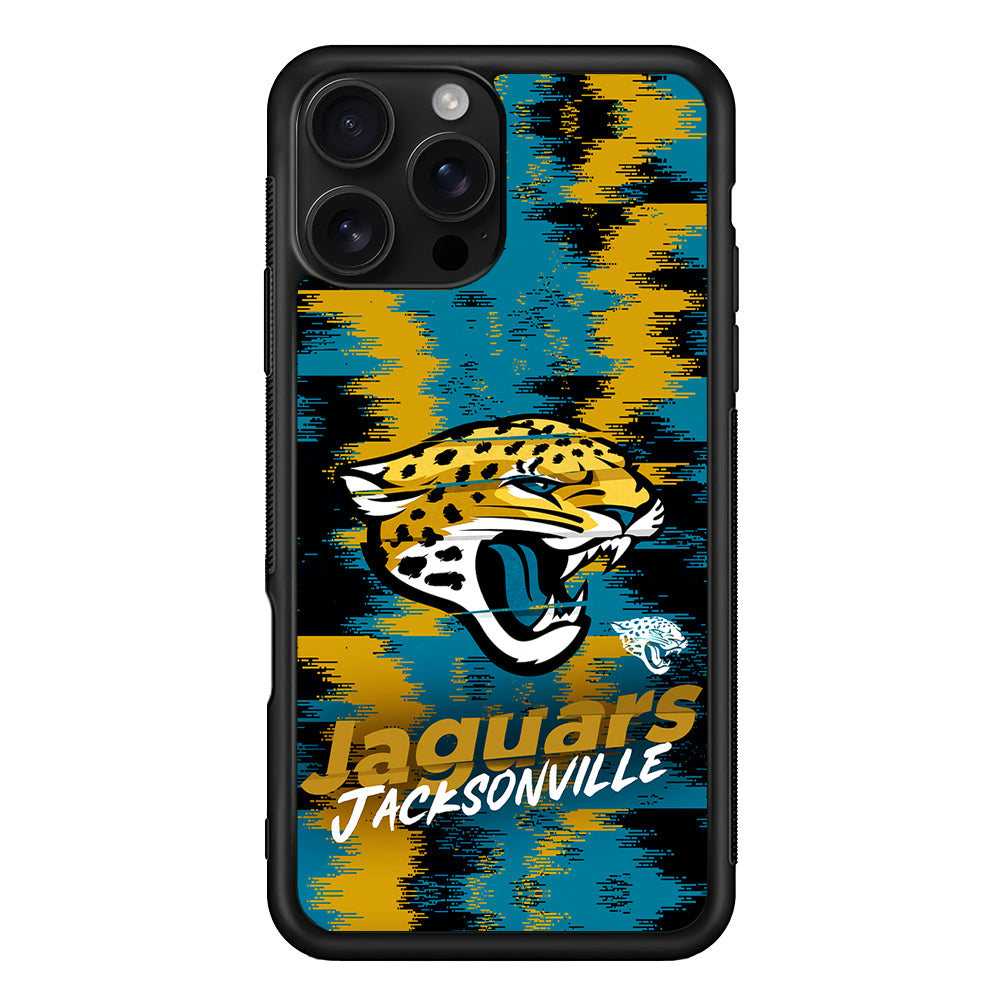 Jacksonville Jaguars Abstract Color iPhone 16 Pro Case | Durable Protective Case for iPhone 16 Pro