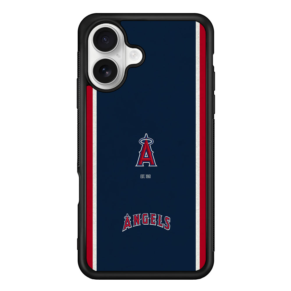 Los Angeles Angels Logo iPhone 16 Plus Case | Durable Protective Rubber Cover