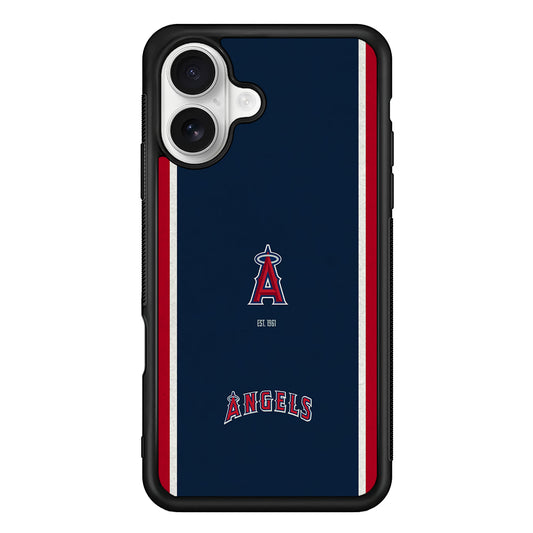Los Angeles Angels Logo iPhone 16 Plus Case | Durable Protective Rubber Cover