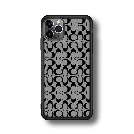 Coach Black Grey iPhone 11 Pro Max Case | Slim Rubber Case for iPhone 11 Pro Max