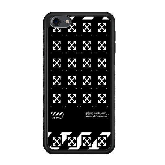 Off White Logo Black Pattern iPod Touch 6 Case | Slim Rubber Case for iPod Touch 6