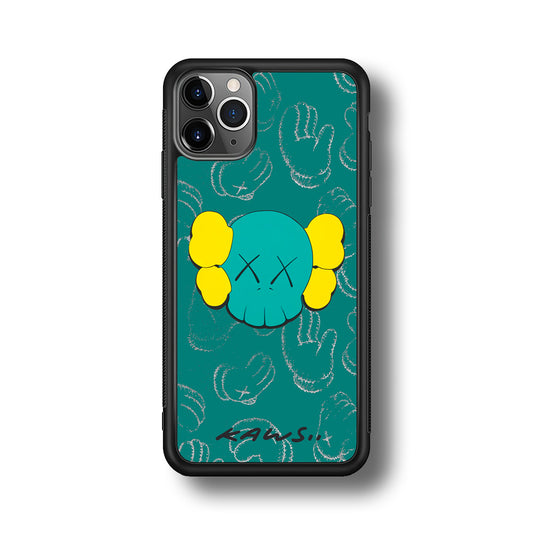 Kaws Face Tosca Touch iPhone 11 Pro Max Case | Slim Rubber Case for iPhone 11 Pro Max