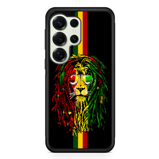 Reggae Lion Rasta Samsung Galaxy S25 Ultra Case | Durable Rubber Case for Samsung Galaxy S25 Ultra