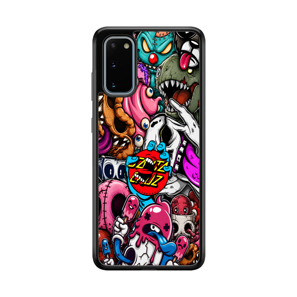 Santa Cruz Skateboard Nightmare Samsung Galaxy S20 Case | Slim Rubber Case for Samsung Galaxy S20
