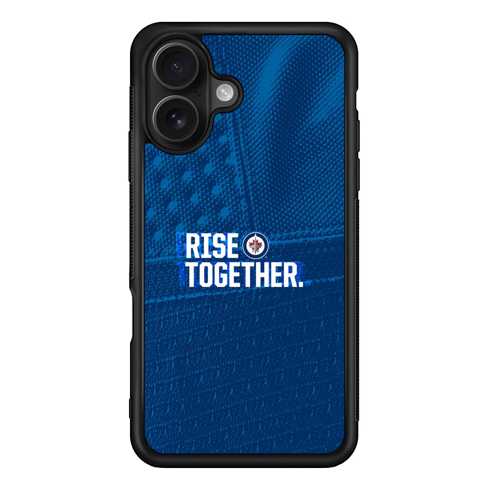 Winnipeg Jets Rise Together iPhone 16 Case - Oxvistore