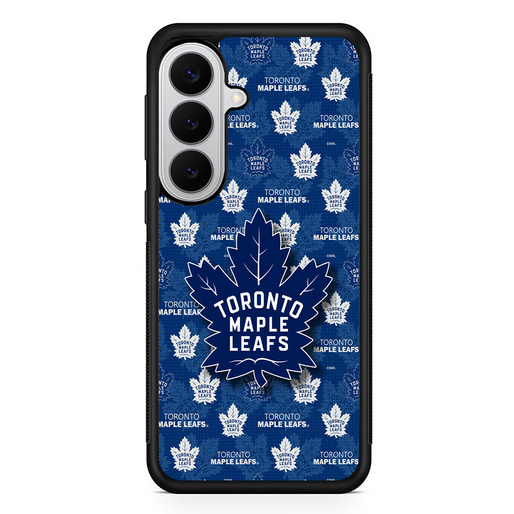 Toronto Maple Leafs Pattern Samsung Galaxy S26 Case | Protective Rubber Cover