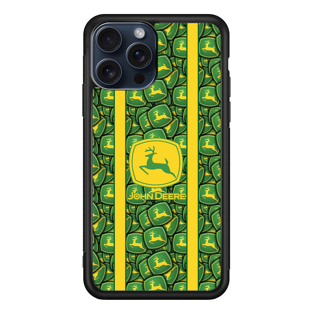 John Deere Emblem Dump iPhone 15 Pro Max Case | Slim Rubber Case for iPhone 15 Pro Max