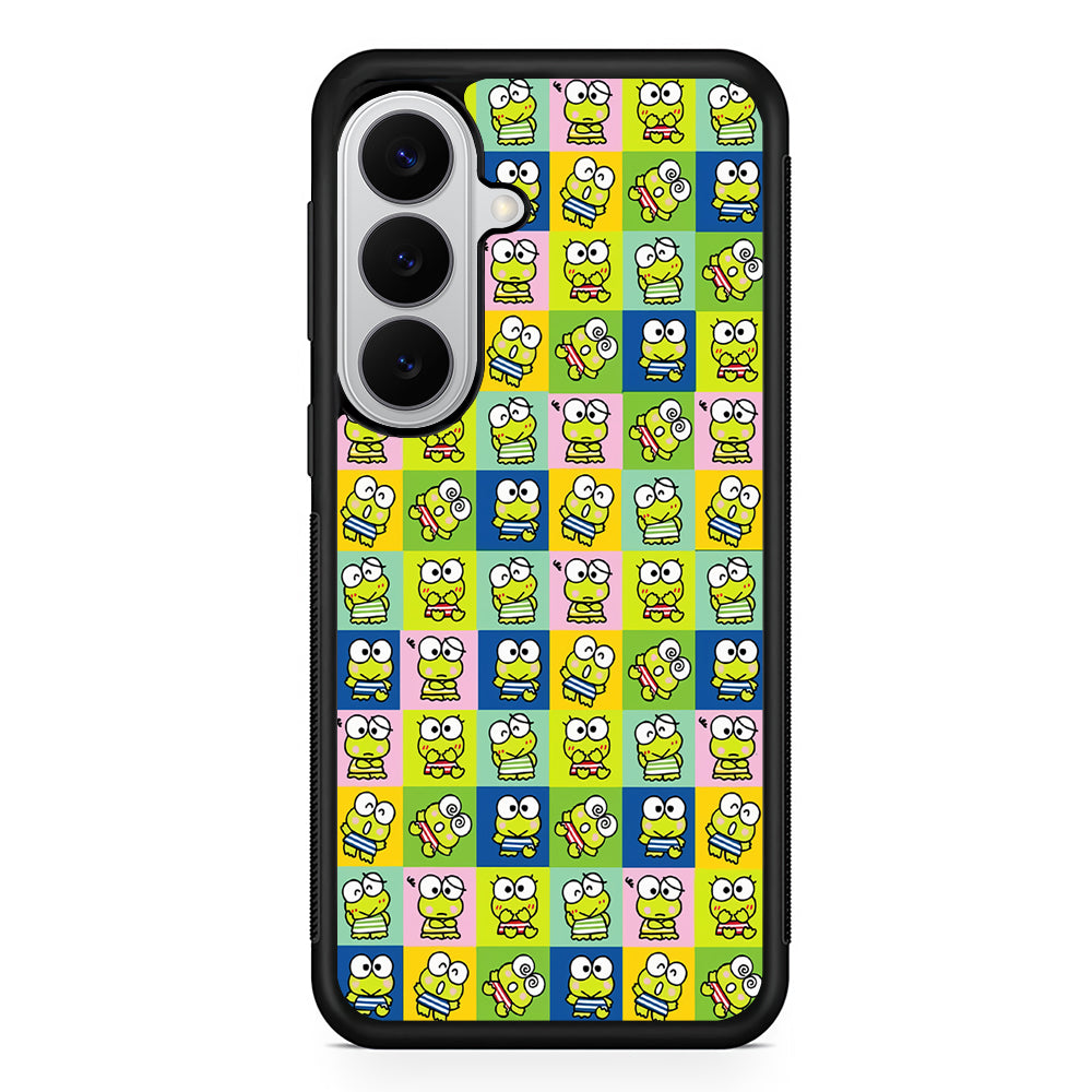 Keroppi Frog Cartoons Pattern Samsung Galaxy S26 Case | Protective Rubber Cover