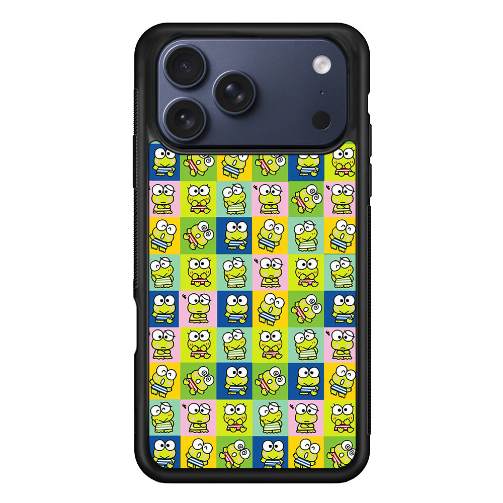 Keroppi Frog Cartoons Pattern iPhone 17 Pro Max Case | Slim Protective Cover for iPhone 17 Pro Max