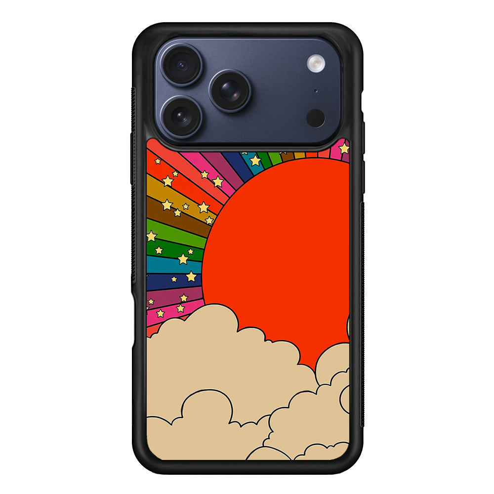 Rainbow 70s Sunset iPhone 17 Pro Max Case | Slim Protective Cover for iPhone 17 Pro Max