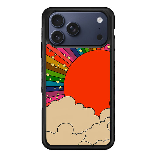 Rainbow 70s Sunset iPhone 17 Pro Max Case | Slim Protective Cover for iPhone 17 Pro Max