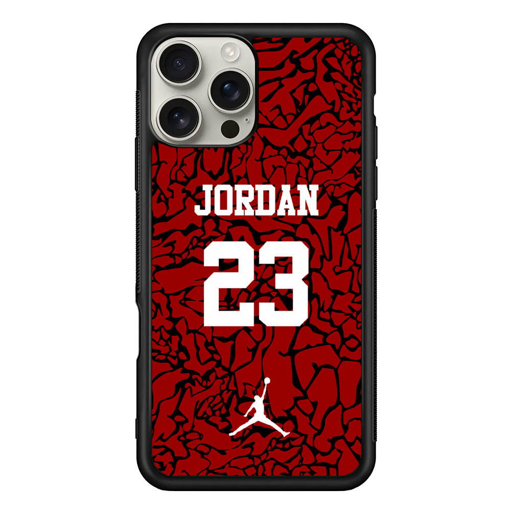 Air Jordan Black Patern 23 iPhone 16 Pro Max Case | Durable Everyday Protective Cover