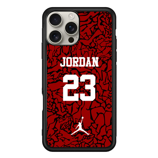 Air Jordan Black Patern 23 iPhone 16 Pro Max Case | Durable Everyday Protective Cover