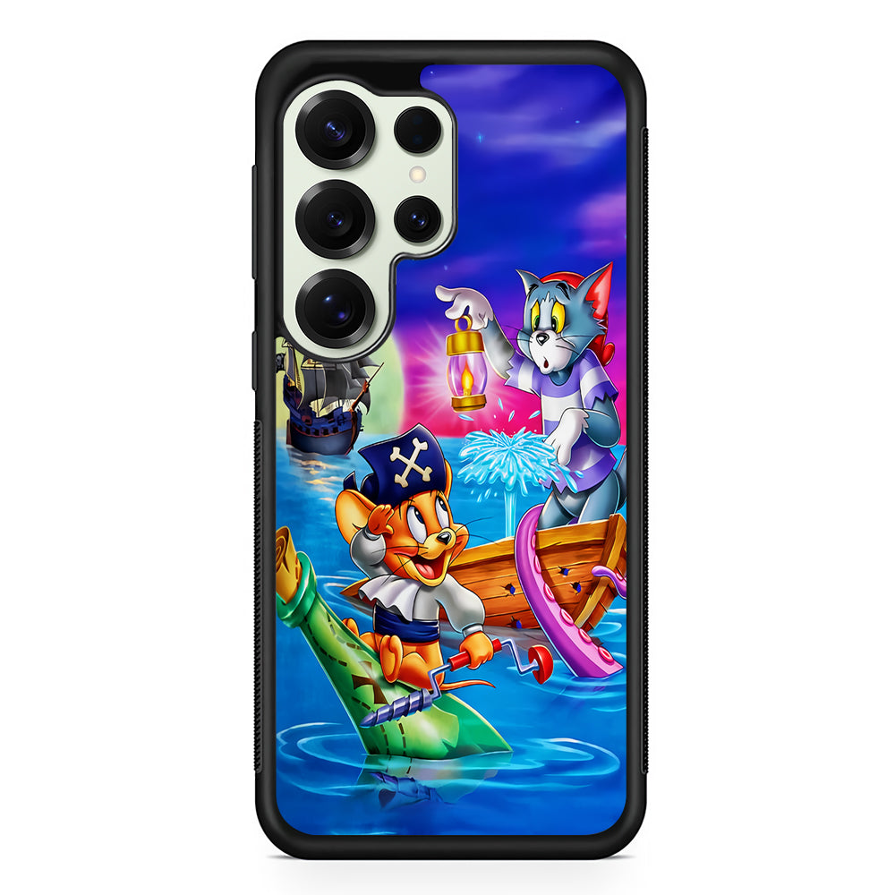 Tom and Jerry Pirates Samsung Galaxy S25 Ultra Case | Durable Rubber Case for Samsung Galaxy S25 Ultra