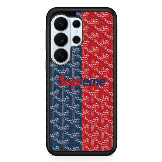 Supreme Blue Red Pattern Samsung Galaxy S26 Ultra Case | Protective Phone Cover