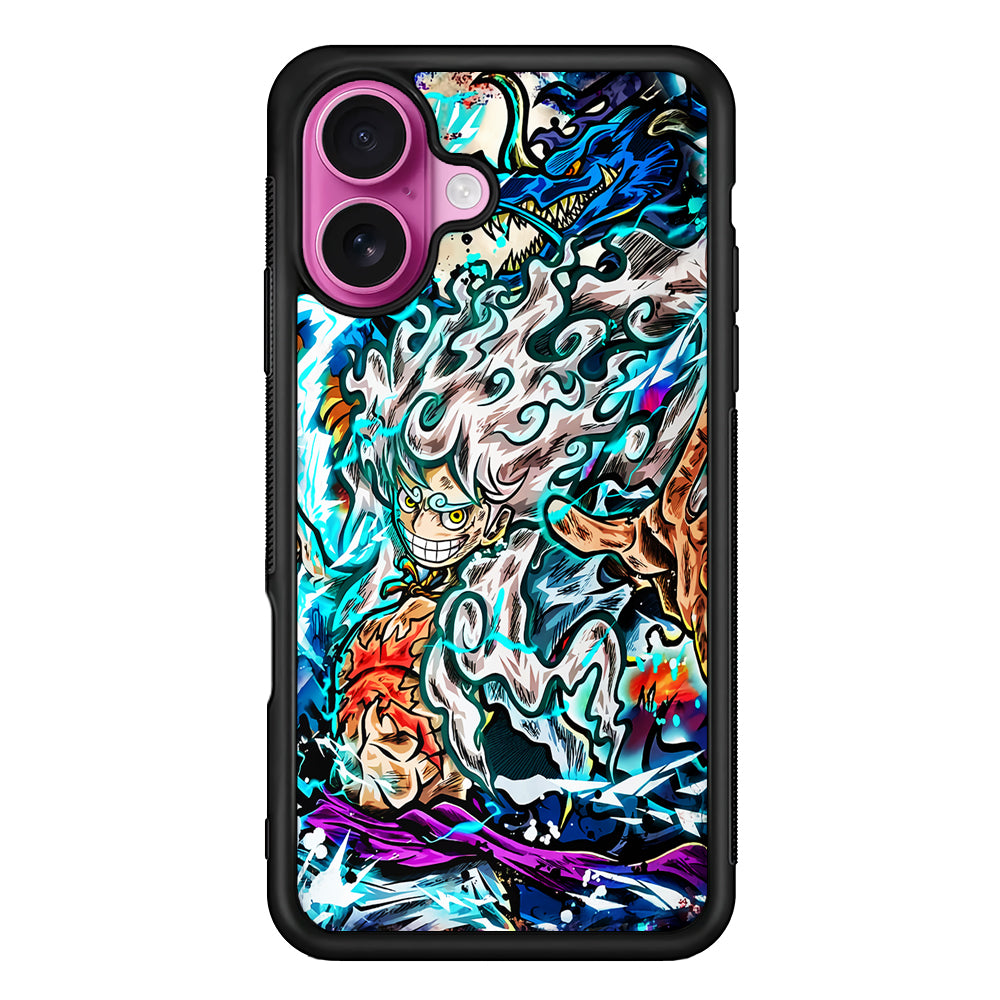 Luffy Gear 5 VS Kaido iPhone 17 Case | Slim Protective Rubber Phone Cover