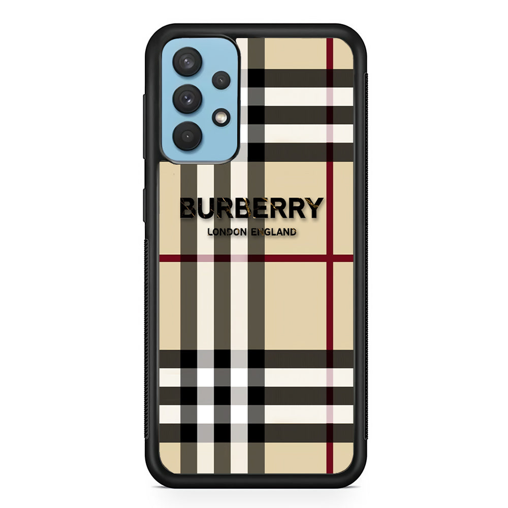 Burberry Cream Pattern Samsung Galaxy A32 Case | Slim Rubber Case for Samsung Galaxy A32
