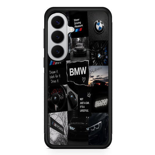 BMW M4 Cinematic Collage Samsung Galaxy S26 Case | Slim Rubber Case for Samsung Galaxy S26