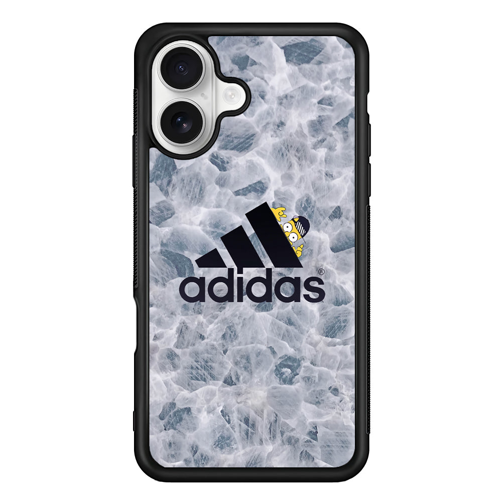 Adidas Logo with Simpson iPhone 16 Plus Case – Slim Fit Protective Phone Case