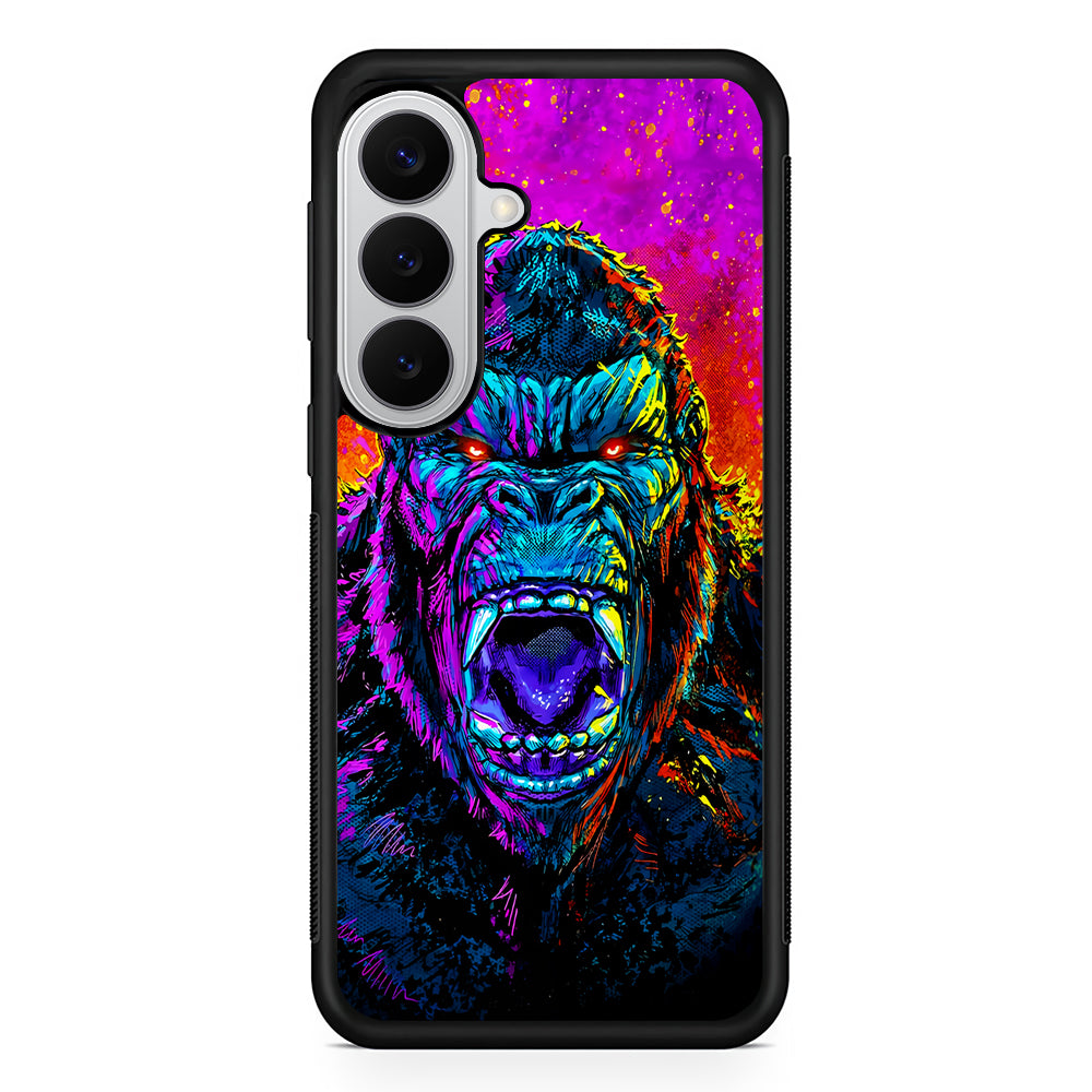 King Kong Godzilla Colorful Samsung Galaxy S26 Case | Protective Rubber Cover