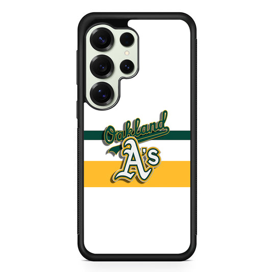 Oakland Athletics Logo Samsung Galaxy S25 Ultra Case | Durable Rubber Case for Samsung Galaxy S25 Ultra