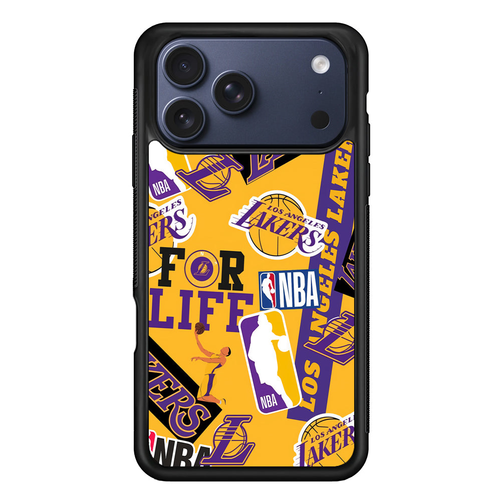 Los Angeles Lakers Aesthetic iPhone 17 Pro Max Case | Slim Protective Cover for iPhone 17 Pro Max