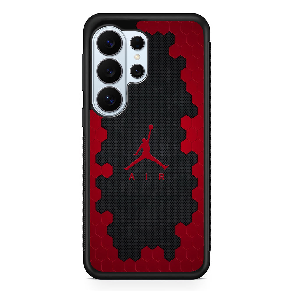 Air Jordan Red Honeycomb Samsung Galaxy S26 Ultra Case | Protective Phone Cover
