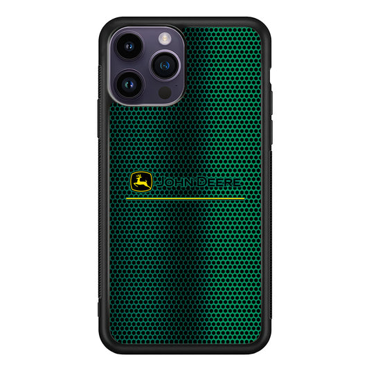 John Deere Luxury Hexagon iPhone 14 Pro Max Case | Slim Rubber Case for iPhone 14 Pro Max