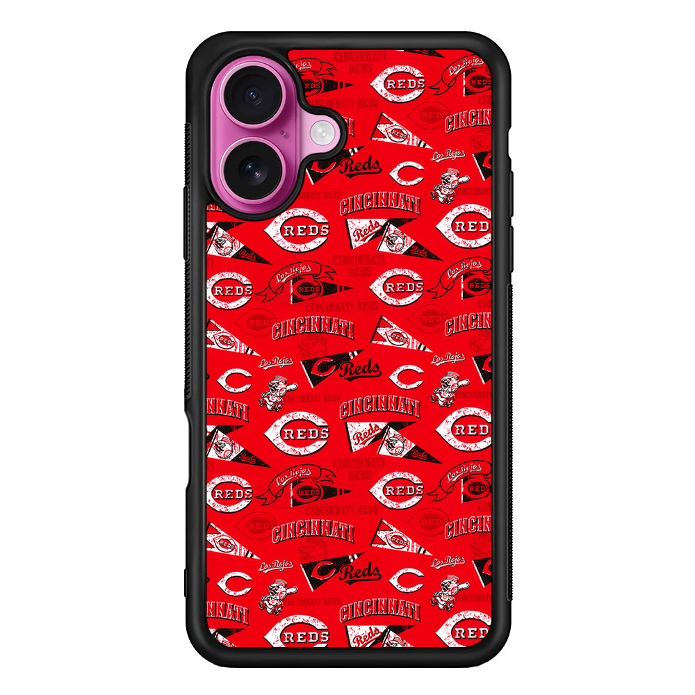 Cincinnati Reds Vintage iPhone 17 Case | Slim Protective Rubber Phone Cover