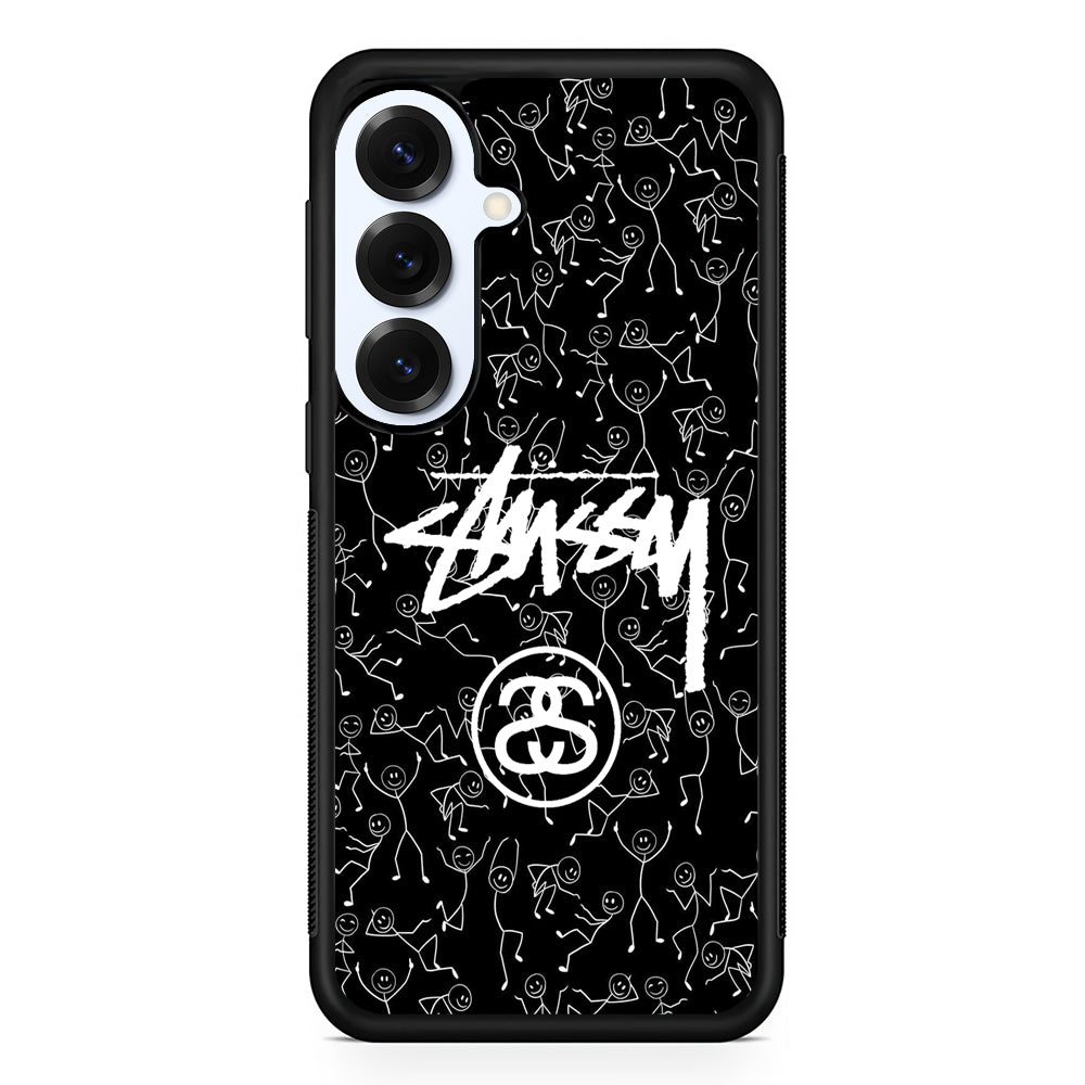 Stussy People Dancing Samsung Galaxy S25 Plus Case | Slim Rubber Case for Samsung Galaxy S25 Plus