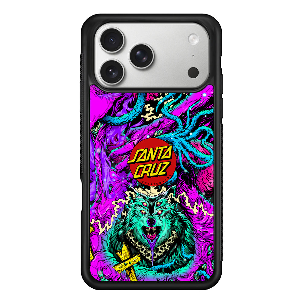 Santa Cruz Skateboard Wolf iPhone 17 Pro Case | Slim Rubber Case for iPhone 17 Pro