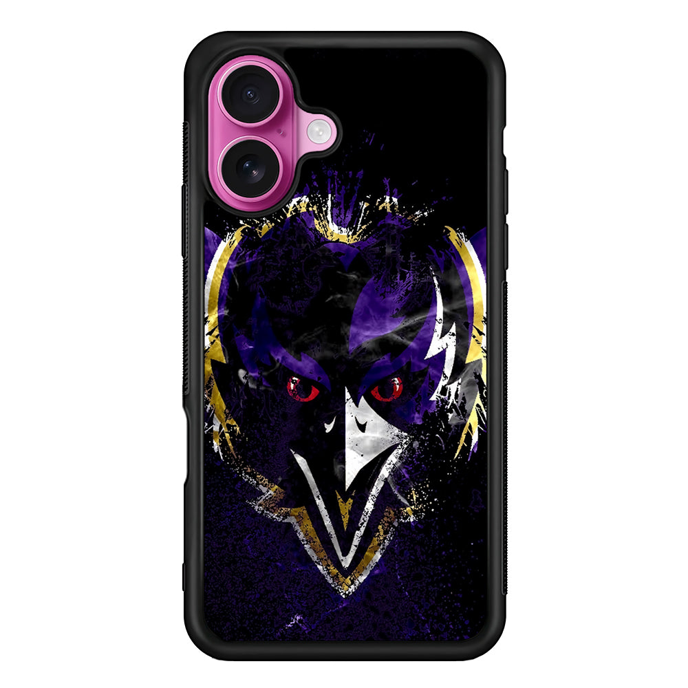 Baltimore Ravens Logo iPhone 17 Case | Slim Protective Rubber Phone Cover