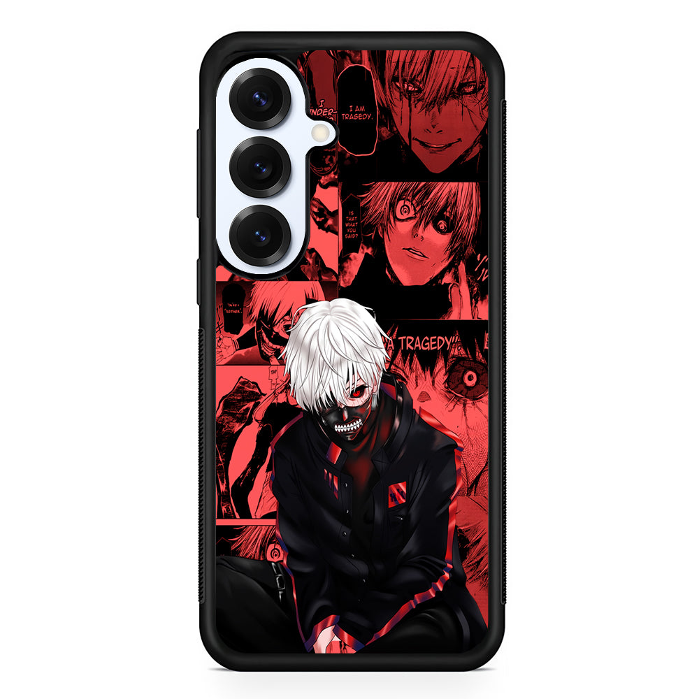 Kaneki Tokyo Ghoul Comic Samsung Galaxy S25 Plus Case | Slim Rubber Cover for Samsung Galaxy S25 Plus