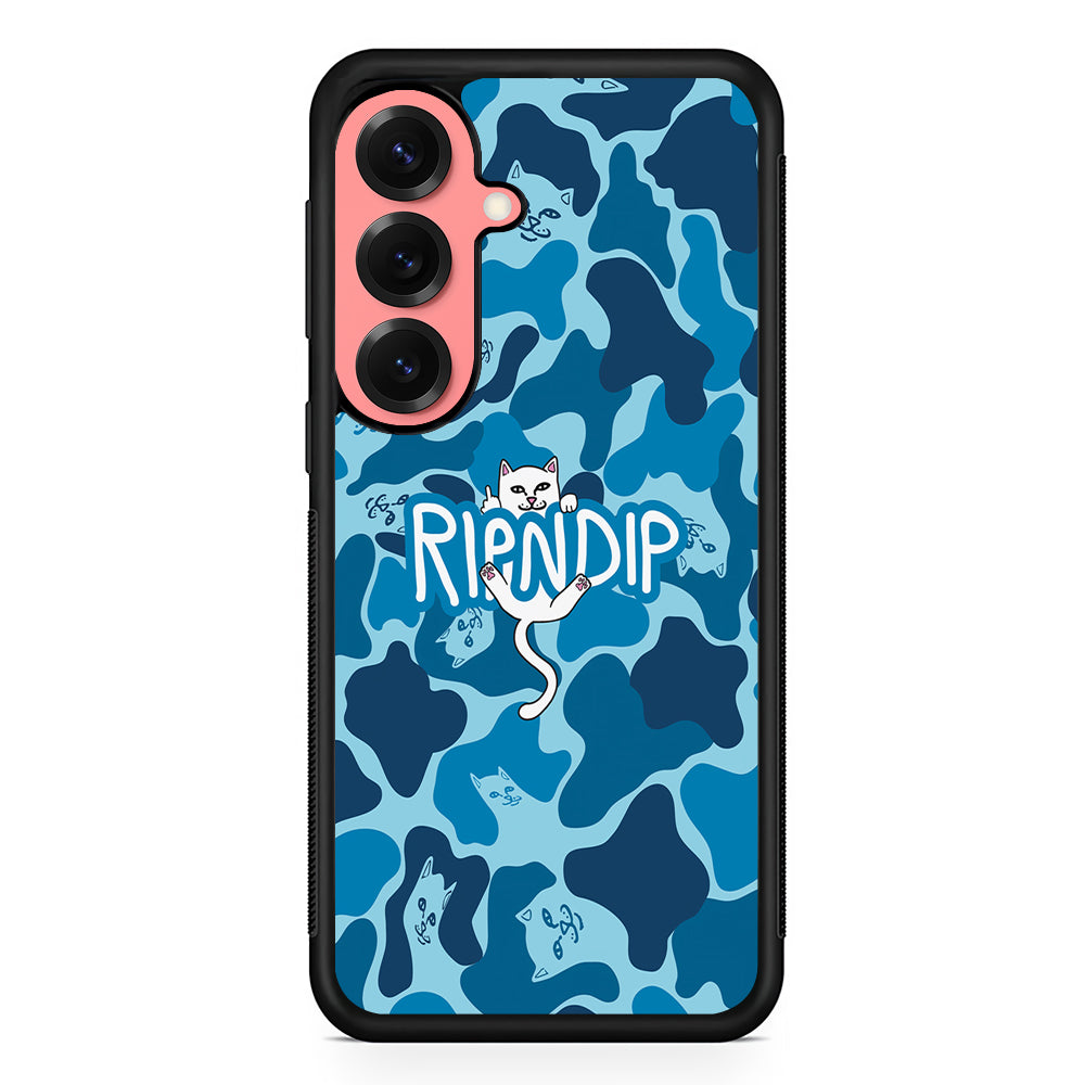 Rip N Dip Blue Camo Samsung Galaxy S25 Case | Slim Rubber Case for Samsung Galaxy S25