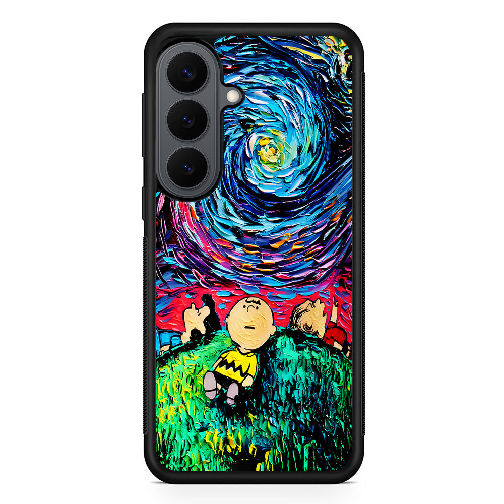 Charlie Friends Starry Night Samsung Galaxy S26 Plus Case | Slim Rubber Case for Samsung Galaxy S26 Plus