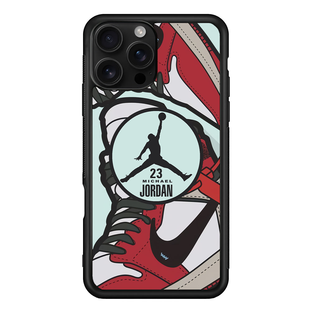 Air Jordan Circle in Collaboration iPhone 16 Pro Case - Stylish Protective Cover for iPhone 16 Pro