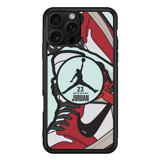 Air Jordan Circle in Collaboration iPhone 16 Pro Case - Stylish Protective Cover for iPhone 16 Pro