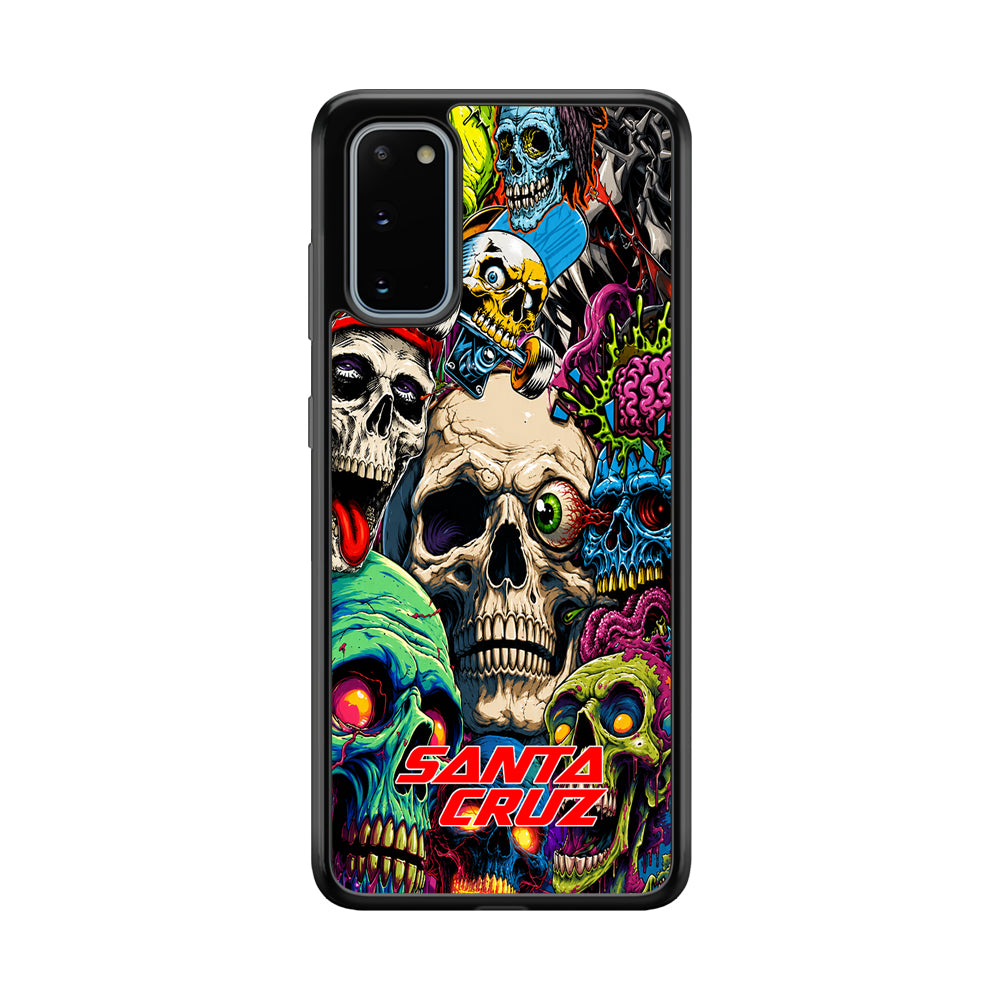 Santa Cruz Skateboard Skull Samsung Galaxy S20 Case | Slim Rubber Case for Samsung Galaxy S20