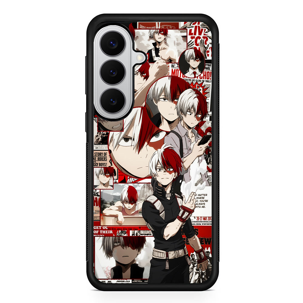 Todoroki My Hero Academia Aesthetic Samsung Galaxy S26 Case | Protective Rubber Cover