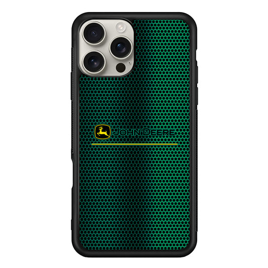 John Deere Luxury Hexagon iPhone 16 Pro Max Case | Slim Rubber Case for iPhone 16 Pro Max