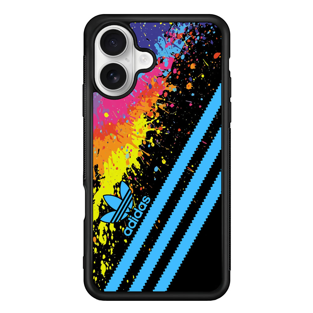 Adidas Stripe Paint iPhone 16 Plus Case – Slim Fit Protective Phone Case